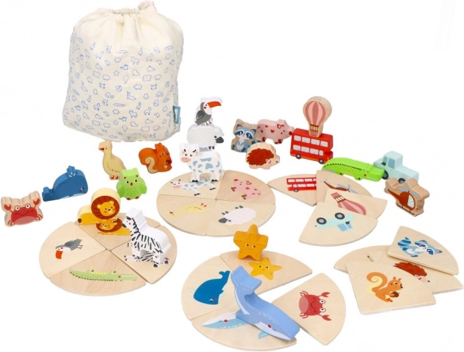 Voel en herken – houten zintuigspel LELIN