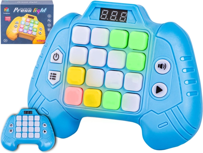 Elektronisch geheugenspel voor kinderen in een controller, blauw - 1 stuk