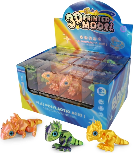 Magische 3D-dinosaurus 9 cm - 1 stuk