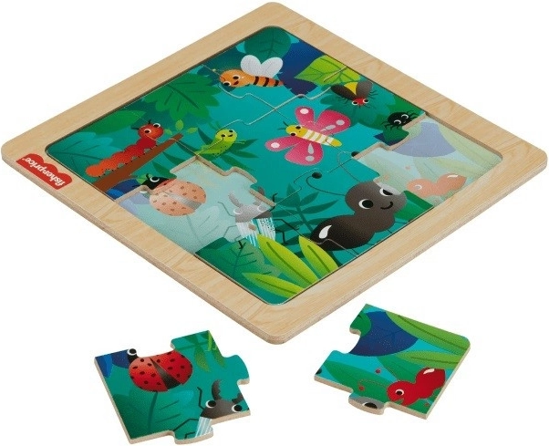 Houten puzzel met insectenthema Fisher-Price