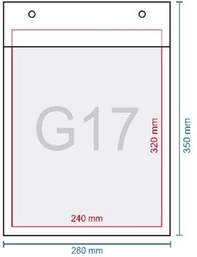 Bubbelenvelop g17 350 × 250 mm met zelfklevende sluiting