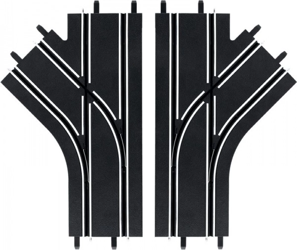 Wissel links en rechts voor autoracebanen Carrera GO!!!, GO!!! Plus en Digital 143