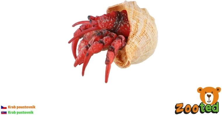 Plastic heremietkreeft 7 cm