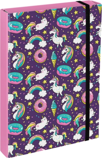 Mappen voor schoolschriften A4 Jumbo met een eenhoornmotief BAAGL
