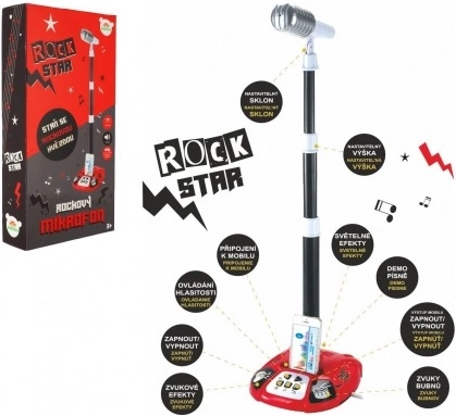 Karaoke Microfoon ROCK STAR met Lichten en Geluiden