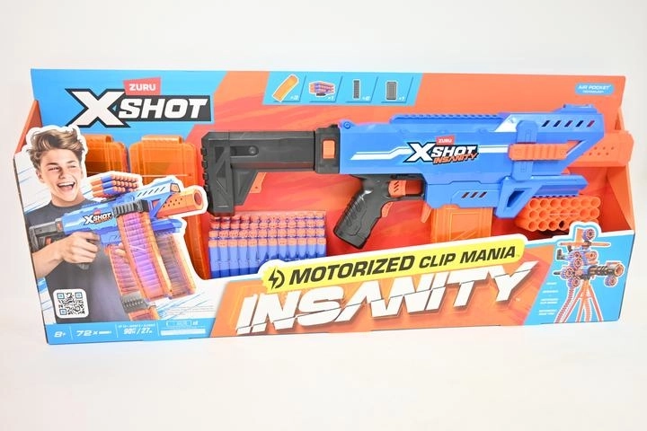 Gemotoriseerde foamblaster Zuru X-Shot Insanity Clip Mania