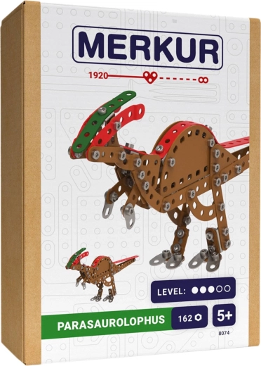 Merkur dinosaurussen: Parasaurolophus – metalen bouwset 162 onderdelen