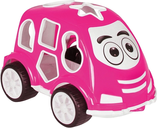 Schattig autodesign in roze kleur