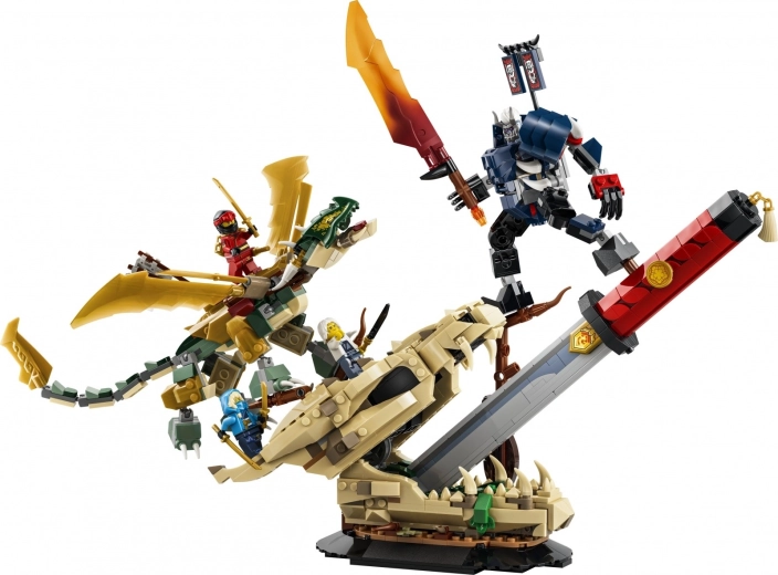 Beweegbare draak en mecha voor actieposes
