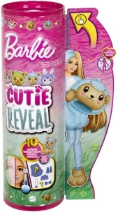 Barbie Cutie Reveal – beertje en dolfijn, verrassingen en verkleedkostuum