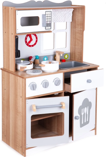 Houten kinderkeuken met accessoires Ecotoys