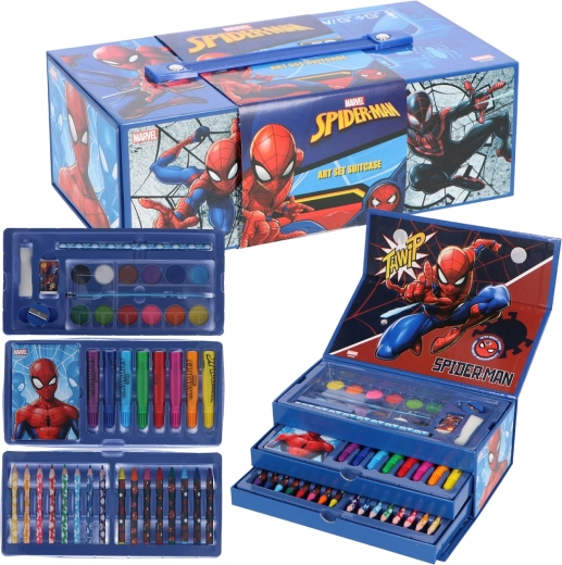 Tekenkoffertje met tekenset Spider-Man
