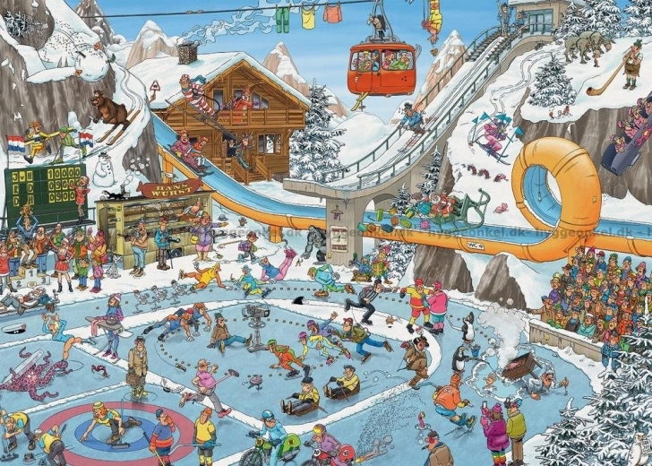 Puzzel JvH Winterspelen 1000 stukjes