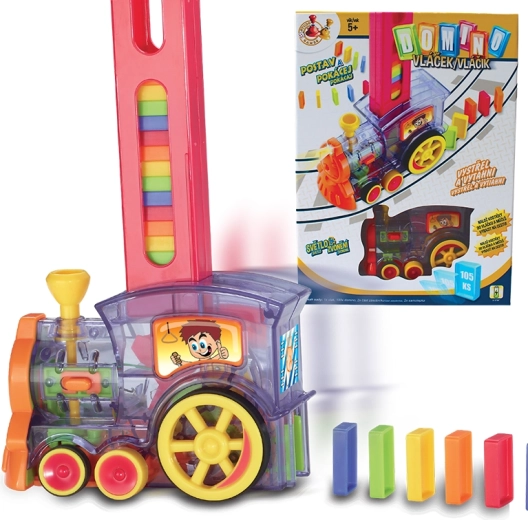 Domino-trein met 100 steentjes