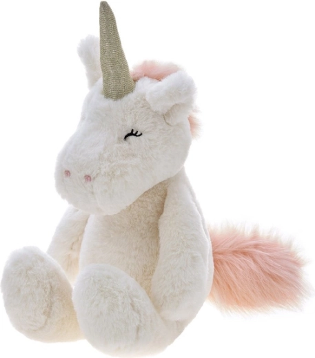 Pluchen eenhoorn Alessio crème 28 cm