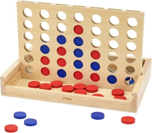 Viga houten logicaspel 4 op een rij