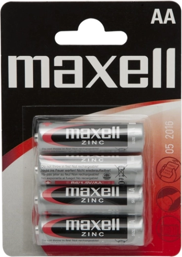 Zinken penlitebatterijen AA R6 1,5 V, 4 stuks