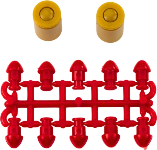 Zachte plastic patronen voor veiliger spel