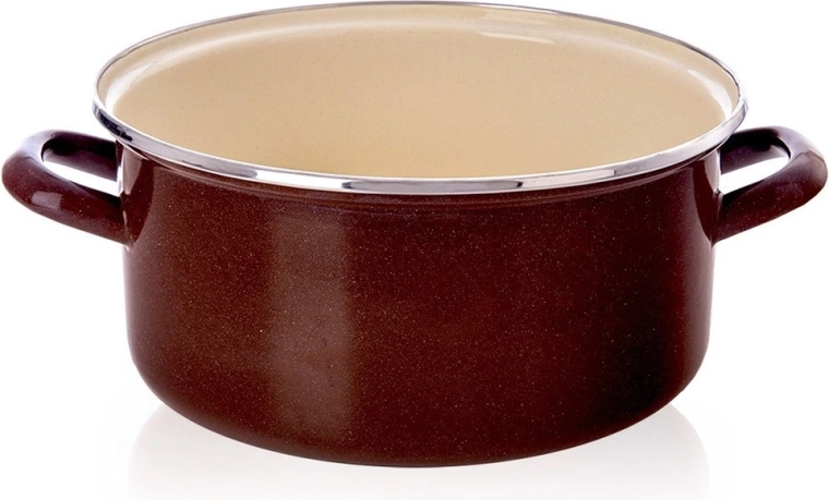 Geëmailleerde pan Brown 26 cm, 5 l Orion