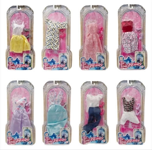 Kleding set met accessoires voor poppen
