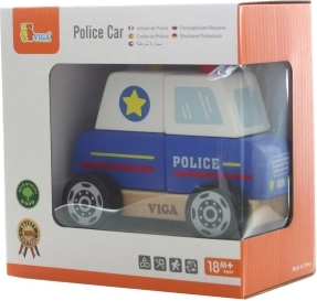 Viga houten puzzel politieauto