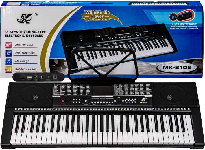 Keyboard MK-2102 met adapter, 61 toetsen