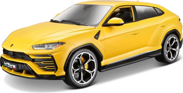 Model Lamborghini Urus op schaal 1:18, geel