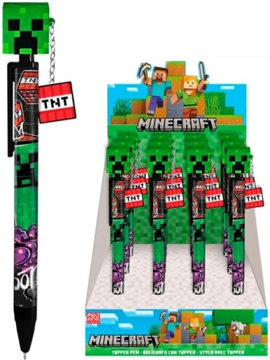Minecraft balpen met 3D-topper