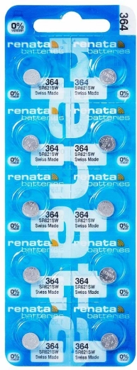 Renata 364 knoopcelbatterij 1,55 V (10 stuks)
