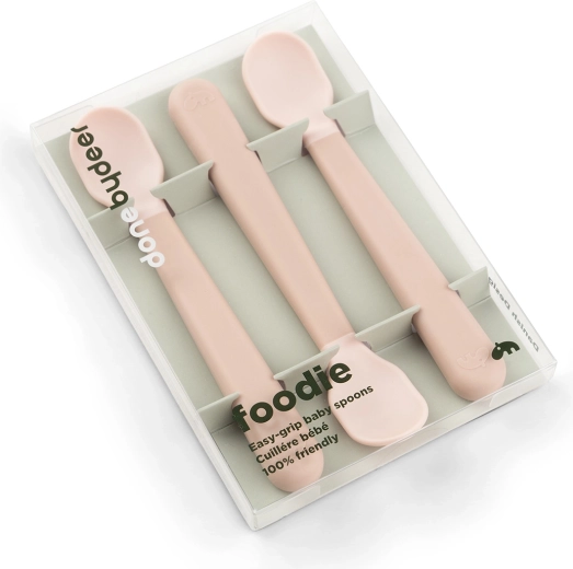 Done by Deer kinderlepels Easy-grip Foodie roze 3 stuks