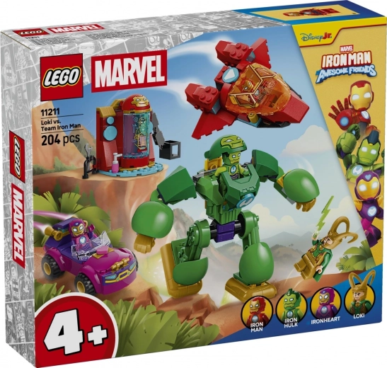 LEGO Marvel bouwset Loki tegen het Iron Man-team