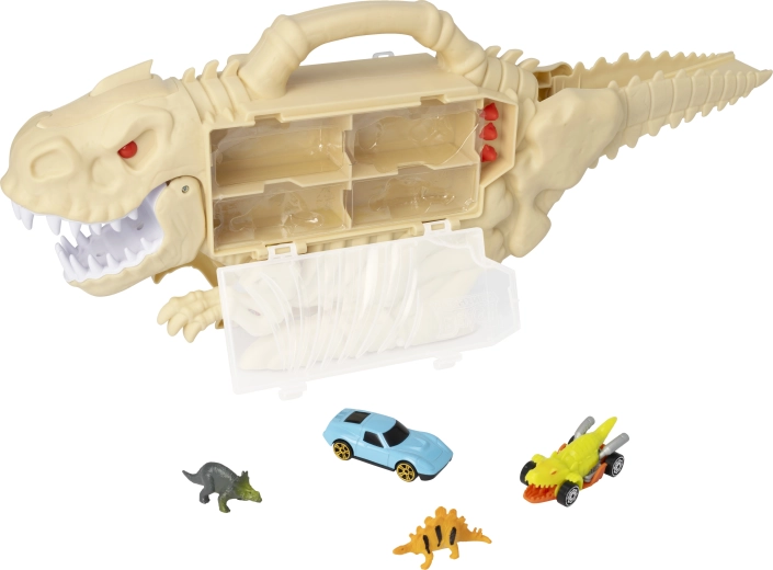 Opbergkoffer in de vorm van een dinosaurus