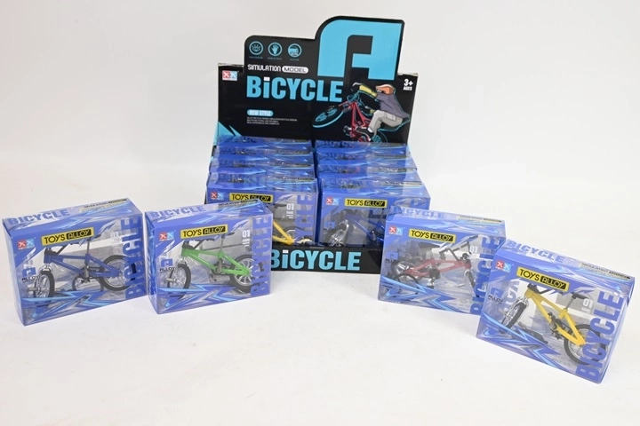 Metalen mini-fiets in verkoopdisplay (12 stuks)
