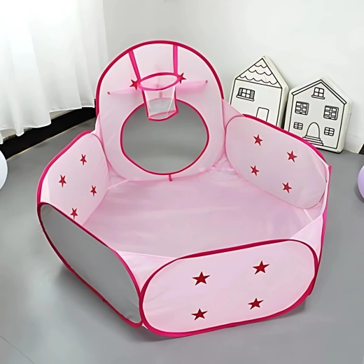 Droge ballenbak met basket voor ballen