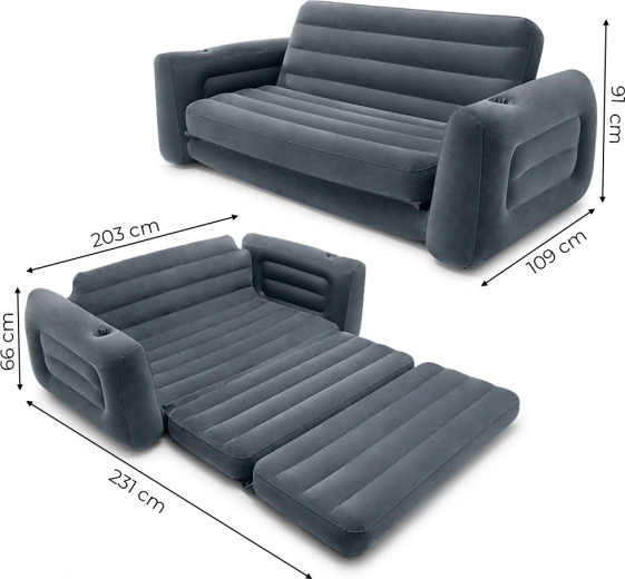 Bank en bed in één