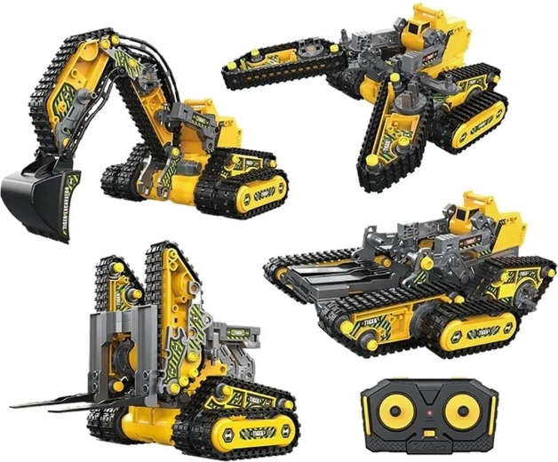 4-in-1: vier machines, één bouwset