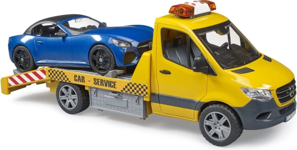 Bruder bergingsvoertuig Mercedes‑Benz Sprinter met sportauto