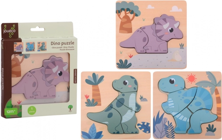 Houten puzzel Dino van Jouéco