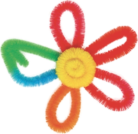 Vrolijke bloemen en decoraties