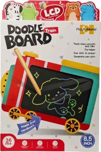 LCD-tekentablet in de vorm van een trein