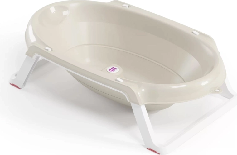 Ok Baby opvouwbaar antislip badje Onda Slim 0–12 maanden – Wit