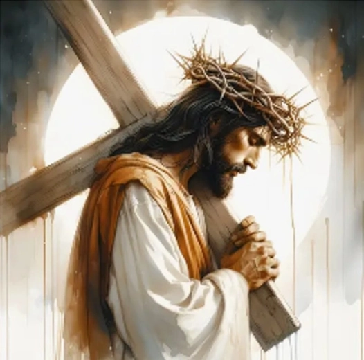 Diamond painting Jezus – kruisweg 30 × 40 cm