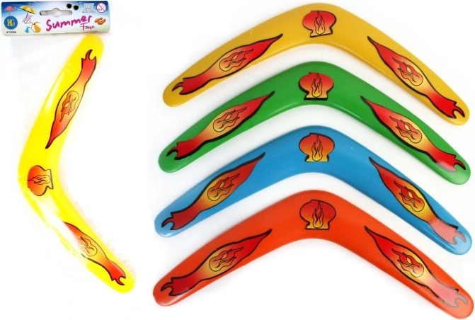 Boomerang 4 kleuren 30 cm - 1 stuk