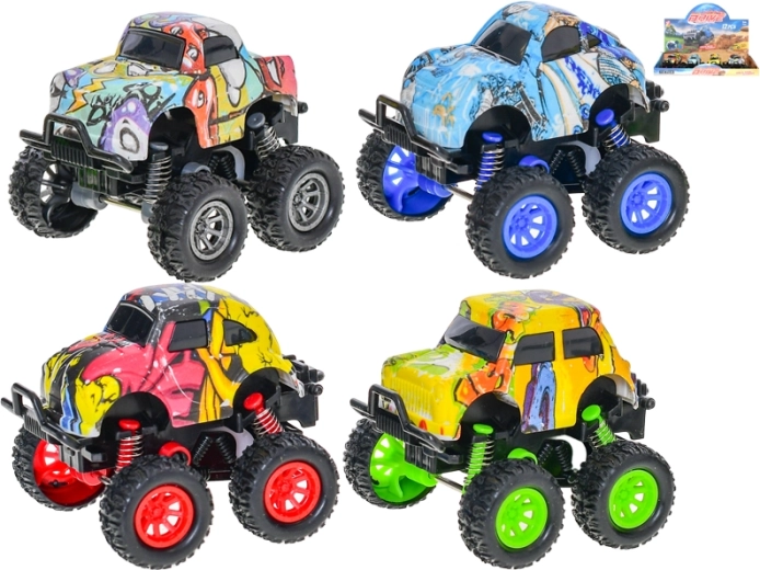 Terrein-autootje met terugtrekmechanisme 8,5 cm
