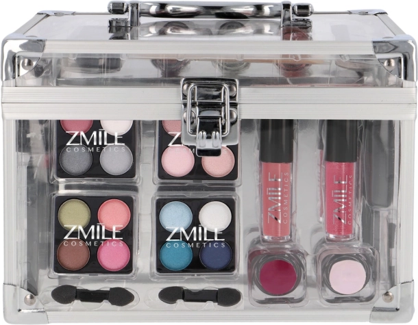 Zmile cosmetische koffer Acrylic – transparante make-upset 42 st.