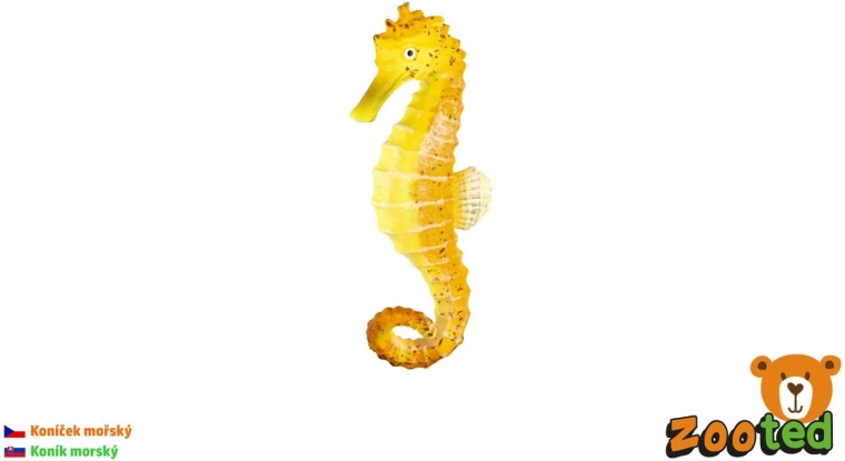 Zooted-figuur van een zeepaardje 8 cm