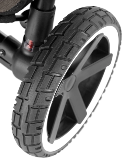 Licht frame, grote wielen en volledige vering