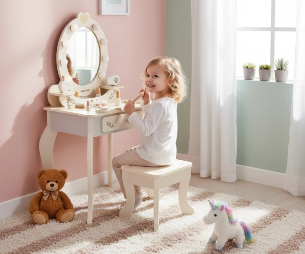 Tafeltje en krukje voor de kinderkamer
