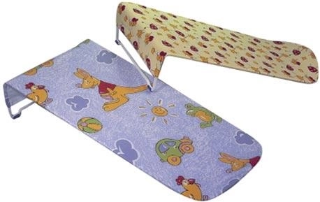 Babybadzitje 50 × 26 cm, textiele hoes, mix van decoraties