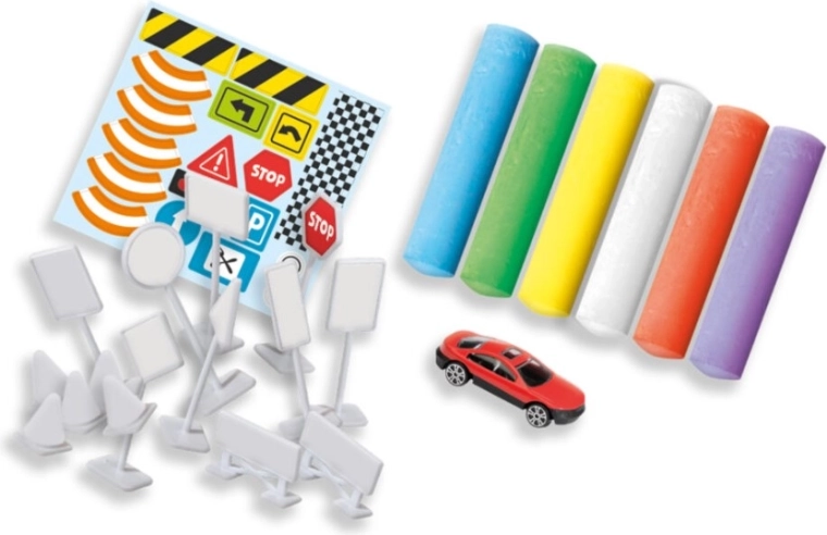 Verkeersmarkeringen voor realistisch spel
